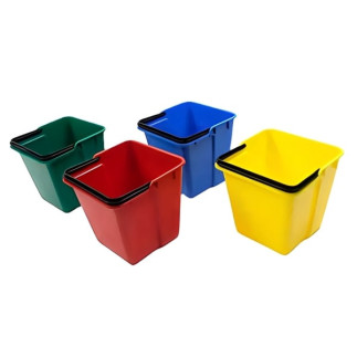 Cubo de 6 litros amarillo en 4 colores disponibles