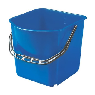 Cubo de 18 litros con asa plástica azul
