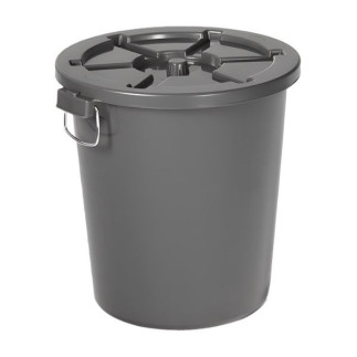 Contenedor redondo Eco con tapa de 90 litros
