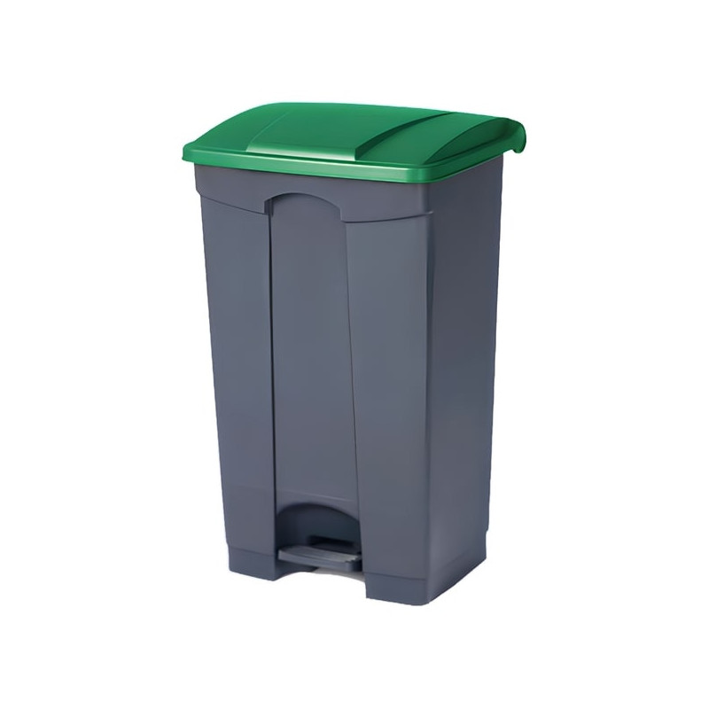 Papelera para reciclaje con pedal de 85 litros Papelera para reciclaje con pedal de 85 litros