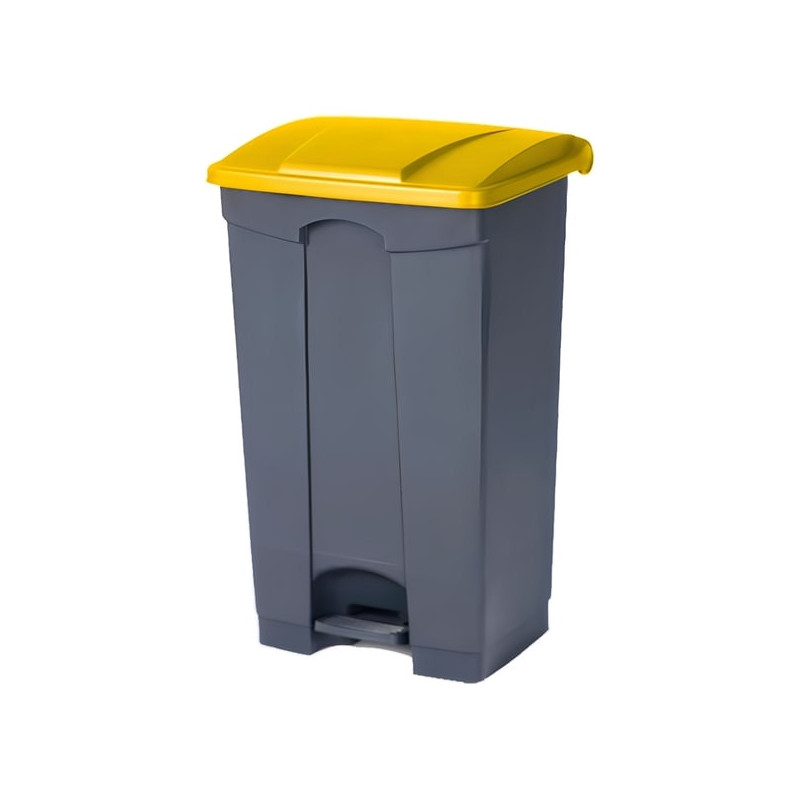 Papelera para reciclaje con pedal de 85 litros Papelera para reciclaje con pedal de 85 litros