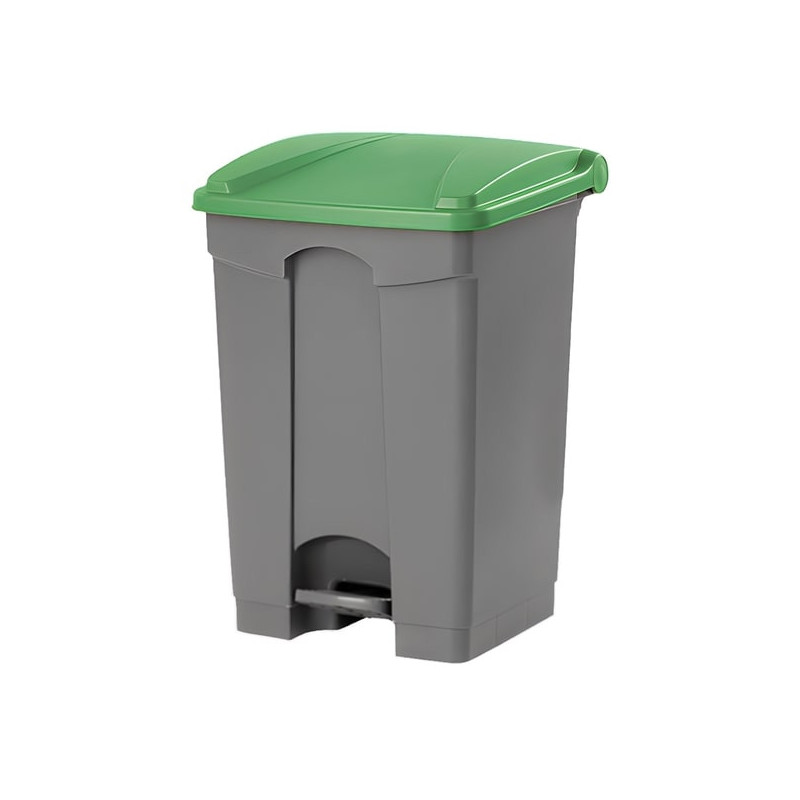 Papelera para reciclaje con pedal de 65 litros Papelera para reciclaje con pedal de 65 litros