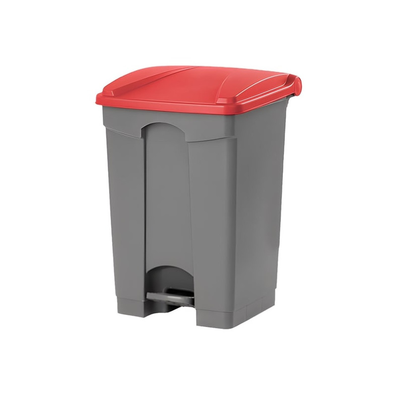 Papelera para reciclaje con pedal de 65 litros
