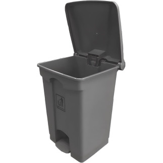 Papelera para reciclaje con pedal de 45 litros resistente