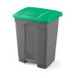 Papelera para reciclaje con pedal de 45 litros