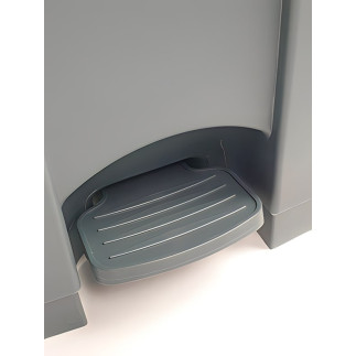 Papelera para reciclaje con pedal resistente de 45 litros