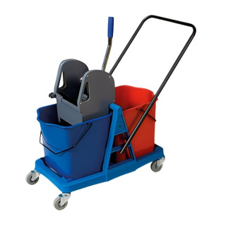 Doble cubo con prensa de 2x25 litros