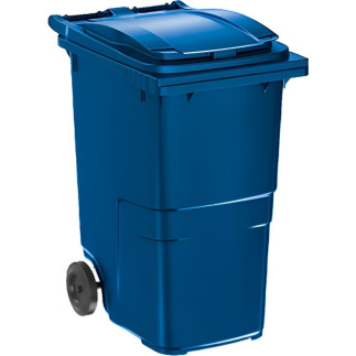 Contenedor de basura de 360 litros azul
