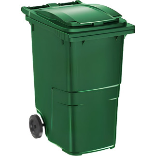 Contenedor de basura de 360 litros verde