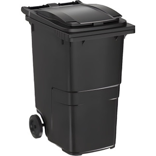 Contenedor de basura de 360 litros gris