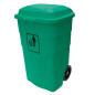 Contenedor de basura de 120 litros sin pedal Contenedor de basura de 120 litros sin pedal