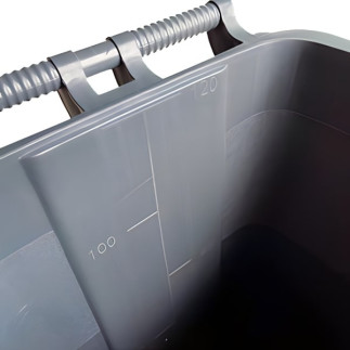 Contenedor de basura de 120 litros Plus con asa
