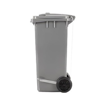 Contenedor de basura de 120 litros Plus con pedal metálico