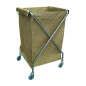 Bolsa verde para carro de lavandería plegable AF08157