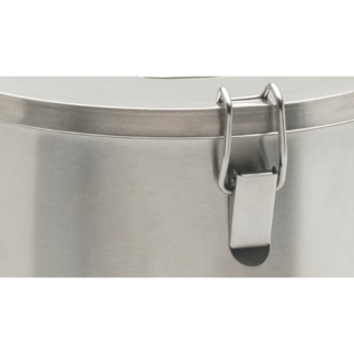 Cierre para contenedor isotérmico cilíndrico inoxidable