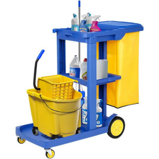 Carro de limpieza ECO azul