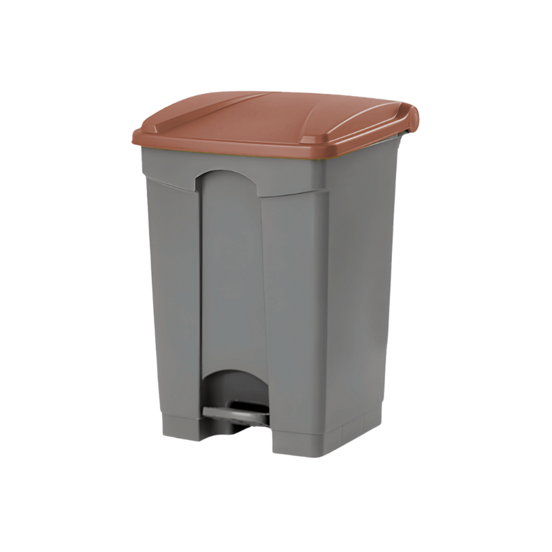 Papelera para reciclaje con pedal de 65 litros