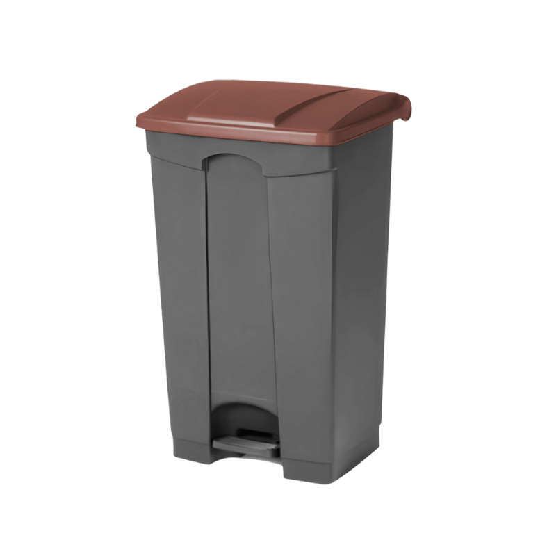 Papelera para reciclaje con pedal de 85 litros