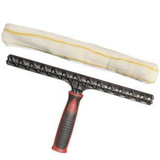 Pack cubo cristalero y mojador de cristales de 45 cm (kit de limpieza)